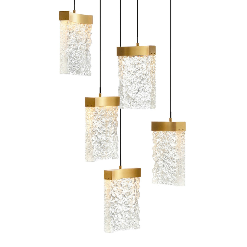 CWI Lighting Canada - 1587P12-5-624 - LED Mini Pendant - Lava - Brass