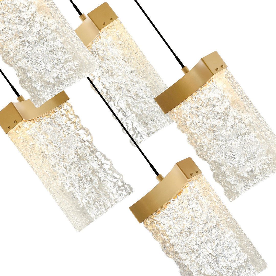 CWI Lighting Canada - 1587P12-5-624 - LED Mini Pendant - Lava - Brass