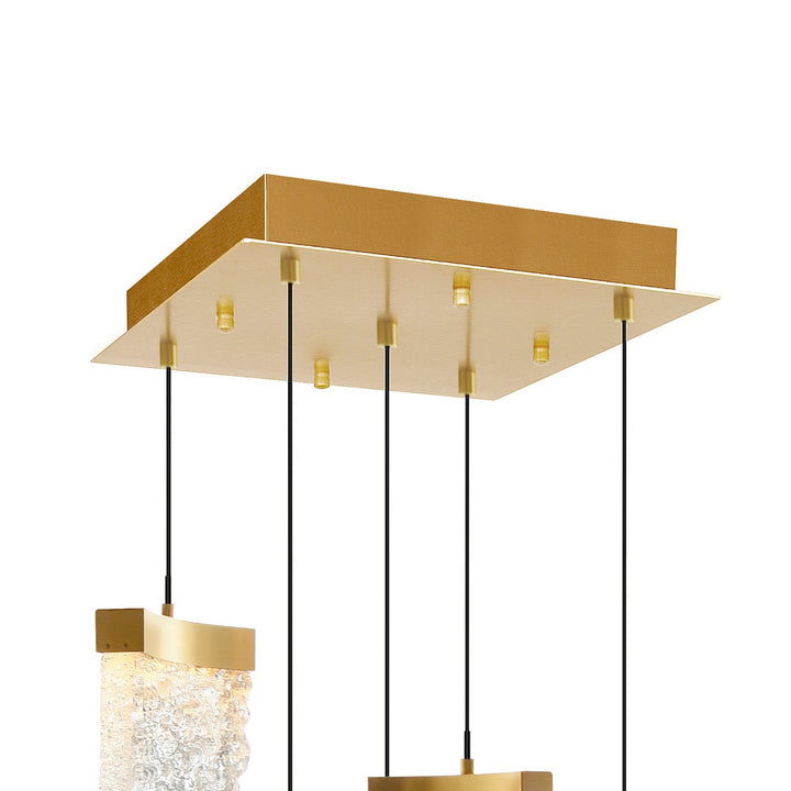 CWI Lighting Canada - 1587P12-5-624 - LED Mini Pendant - Lava - Brass
