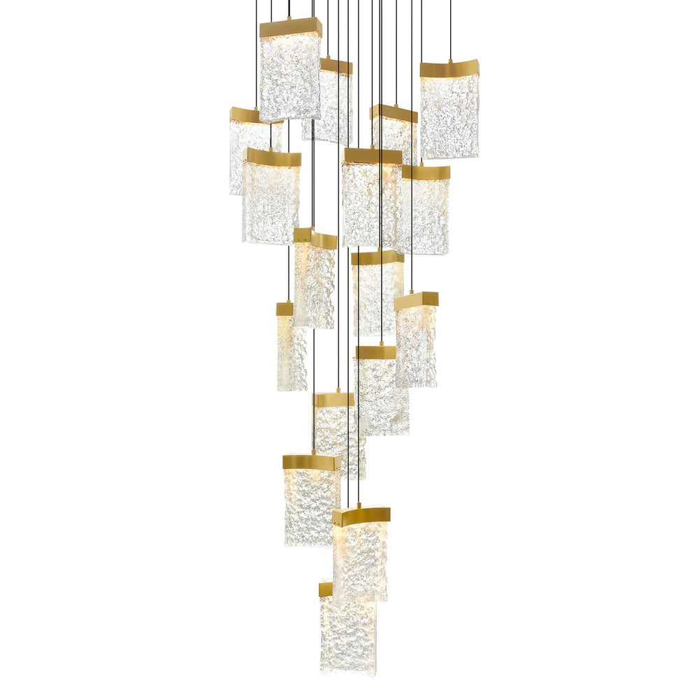 CWI Lighting Canada - 1587P24-17-624 - LED Chandelier - Lava - Brass