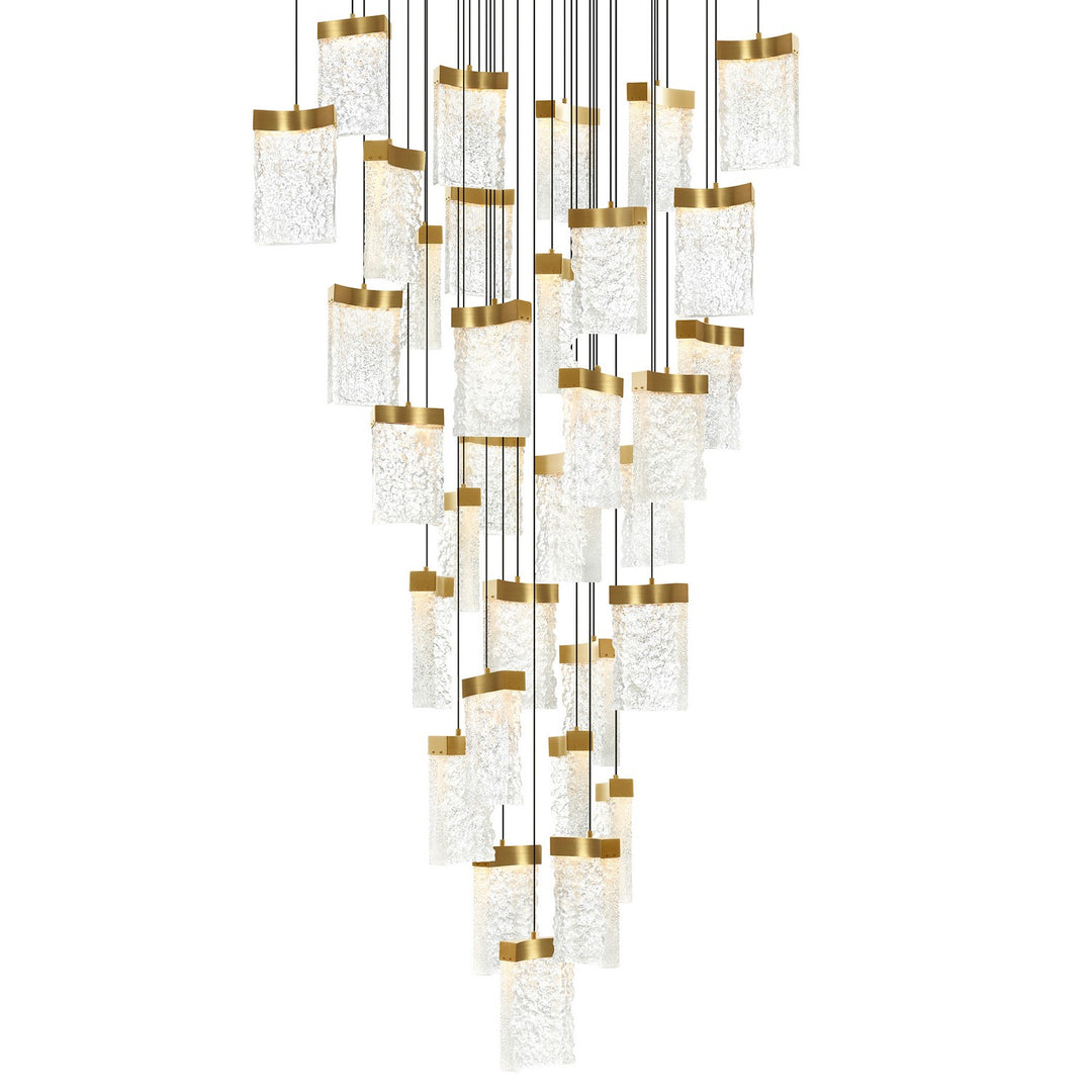CWI Lighting Canada - 1587P36-33-624 - LED Chandelier - Lava - Brass