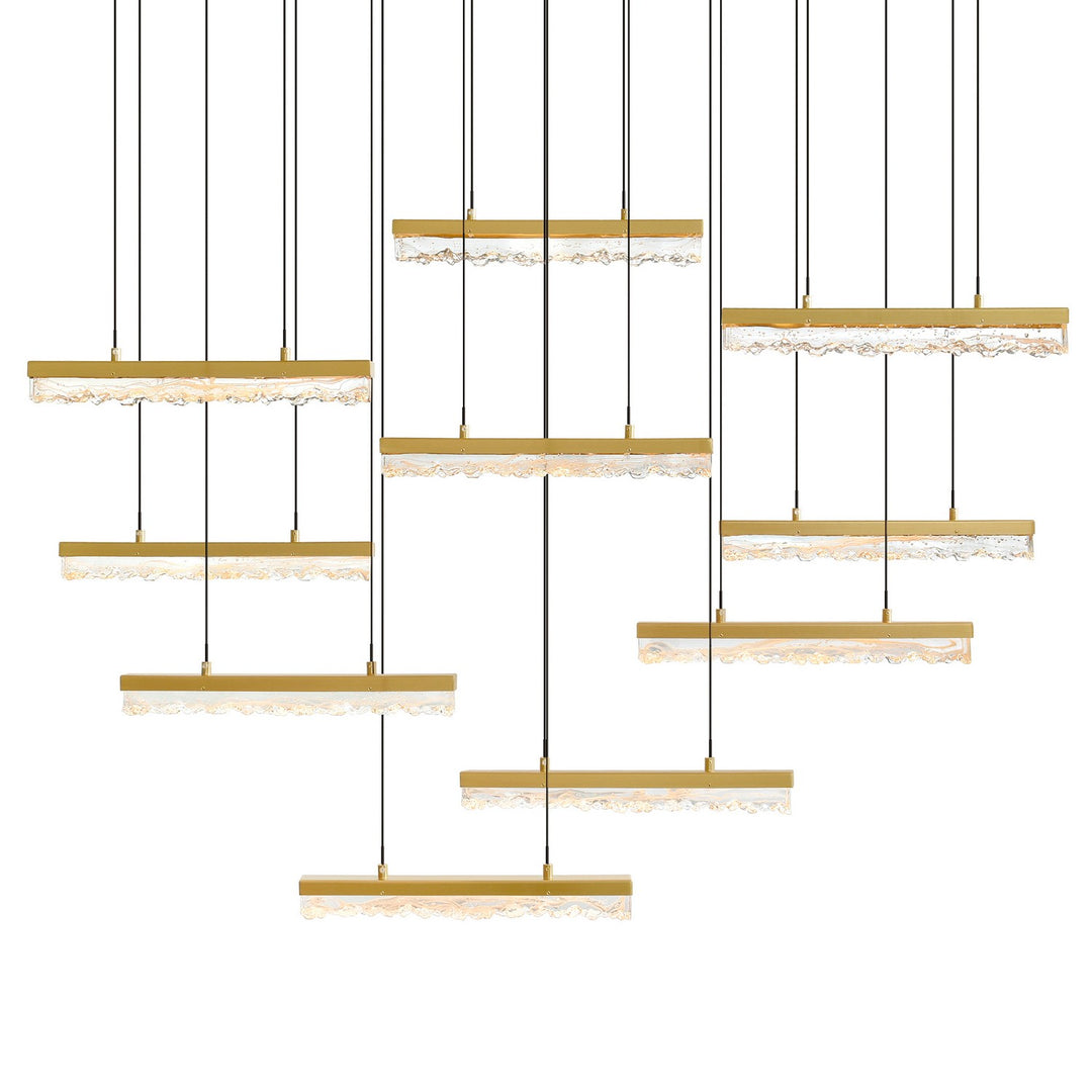 CWI Lighting Canada - 1588P48-10-624 - LED Chandelier - Stagger - Brass