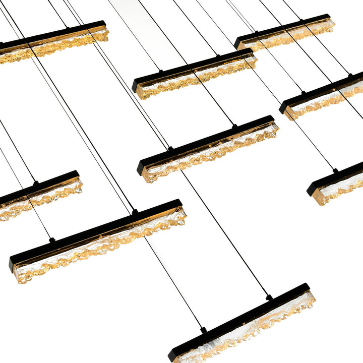CWI Lighting Canada - 1588P60-14-101 - LED Chandelier - Stagger - Black