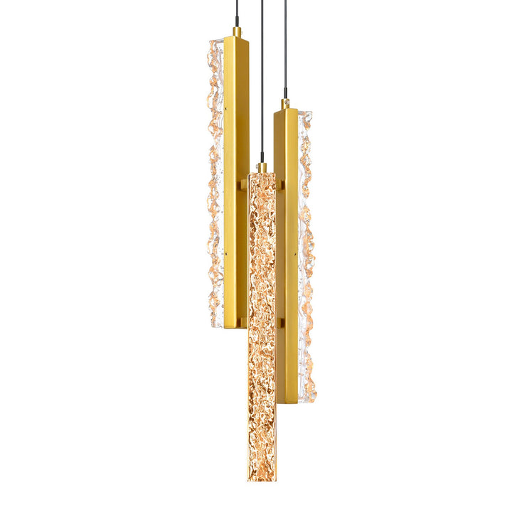 CWI Lighting Canada - 1588P6-3-624 - LED Mini Pendant - Stagger - Brass