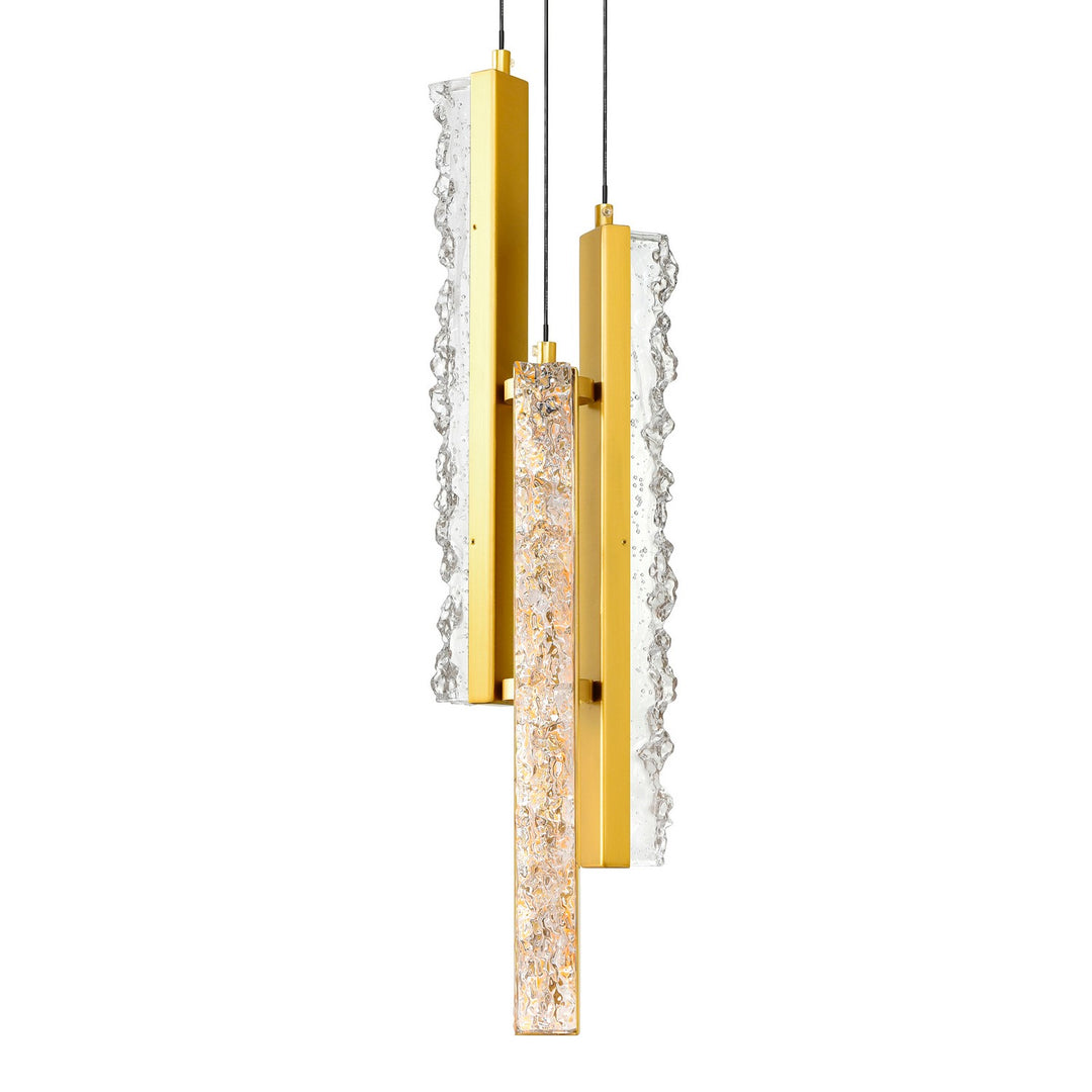 CWI Lighting Canada - 1588P6-3-624 - LED Mini Pendant - Stagger - Brass