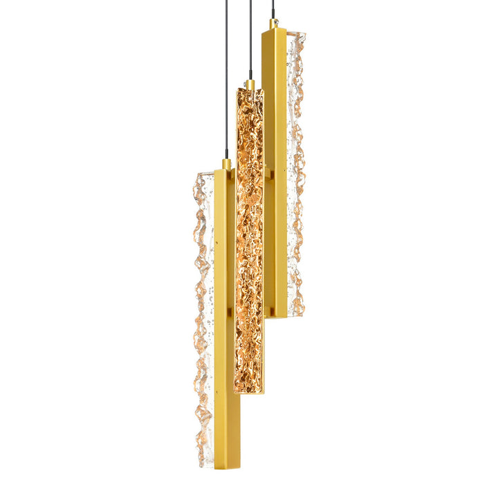 CWI Lighting Canada - 1588P6-3-624 - LED Mini Pendant - Stagger - Brass