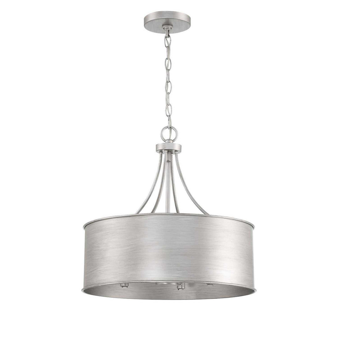 Meridian - M7040AS - Four Light Pendant - Antique Silver