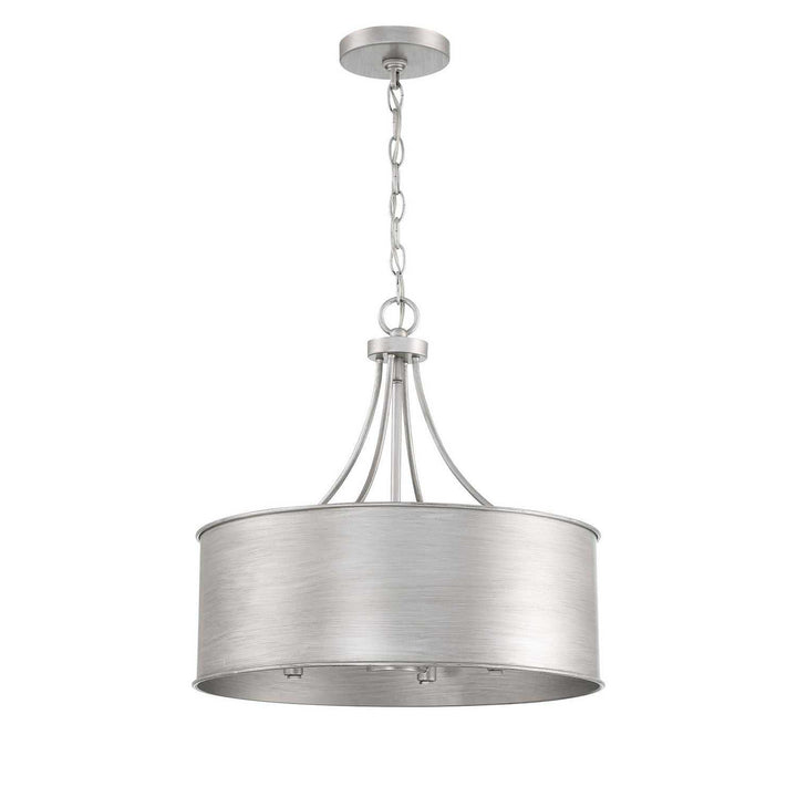 Meridian - M7040AS - Four Light Pendant - Antique Silver