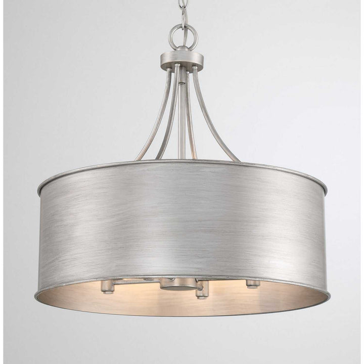 Meridian - M7040AS - Four Light Pendant - Antique Silver