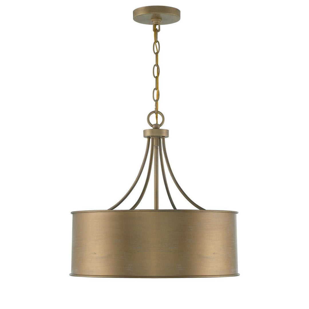 Meridian - M7040BG - Four Light Pendant - Brushed Gold