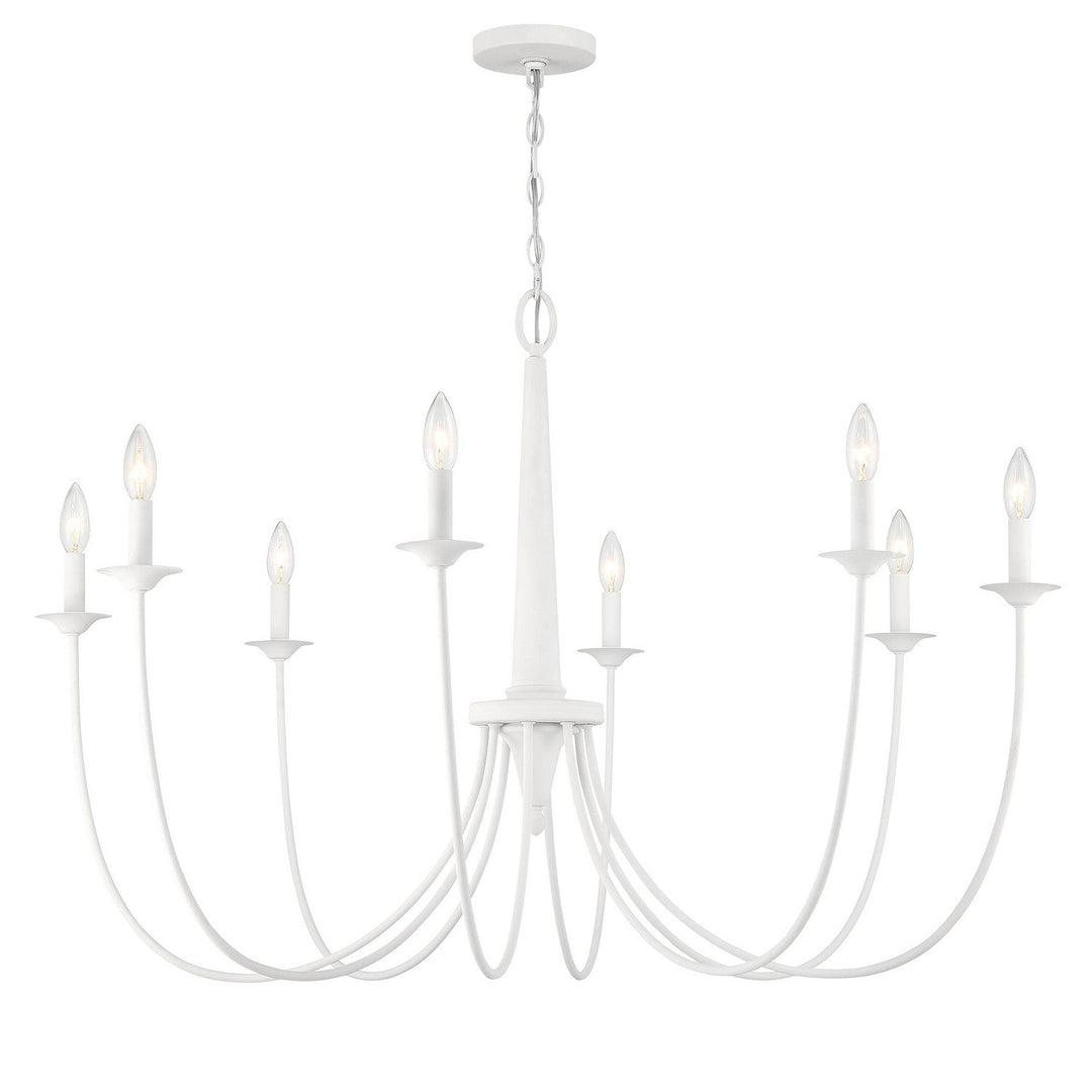 Stonecrest Eight Light Chandelier in Bisque White Savoy House