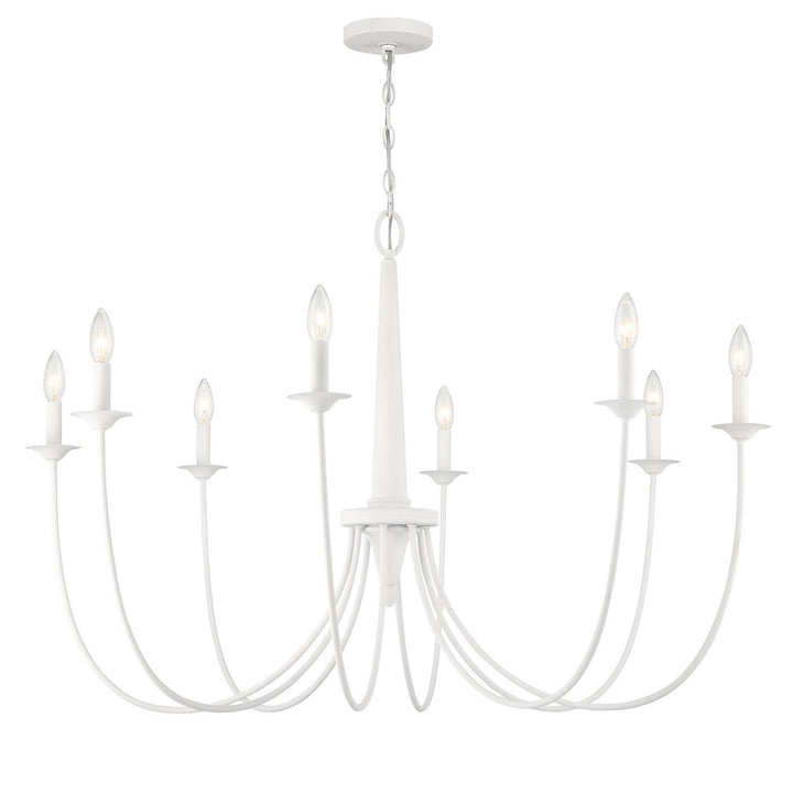 Stonecrest Eight Light Chandelier in Bisque White Savoy House