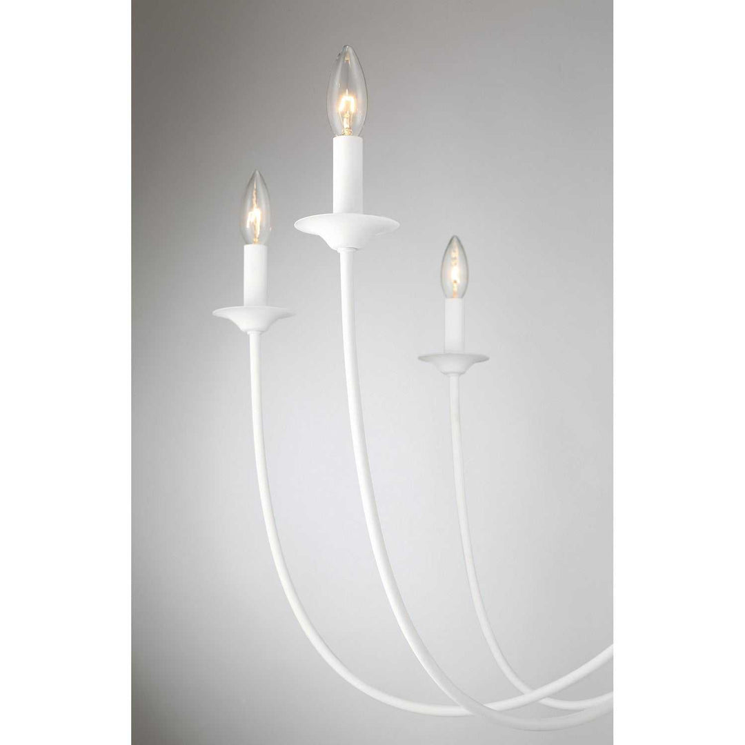 Stonecrest Eight Light Chandelier in Bisque White Savoy House