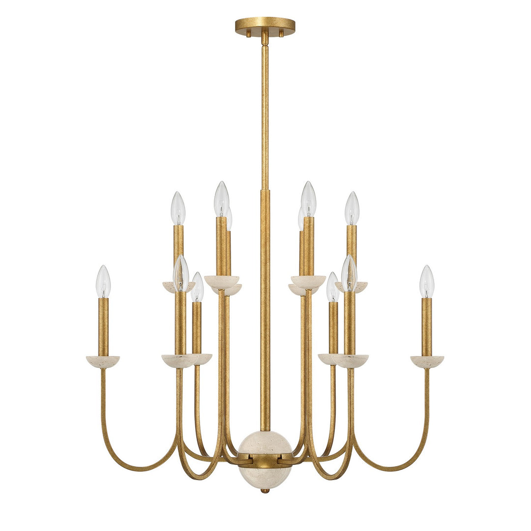 Savoy House - 1-2294-12-262 - 12 Light Chandelier - Oakhurst - Antique Gold