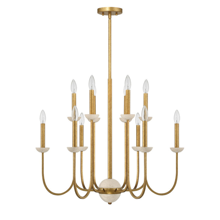 Savoy House - 1-2294-12-262 - 12 Light Chandelier - Oakhurst - Antique Gold
