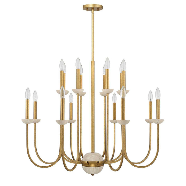 Oakhurst 16 Light Chandelier in Antique Gold Savoy House