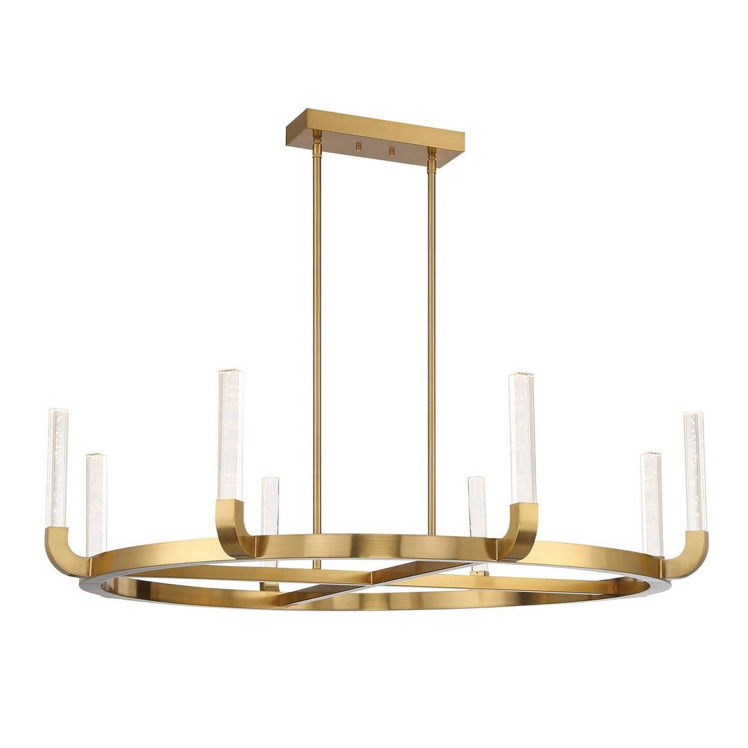 Del Mar LED Chandelier in Warm Brass Savoy House