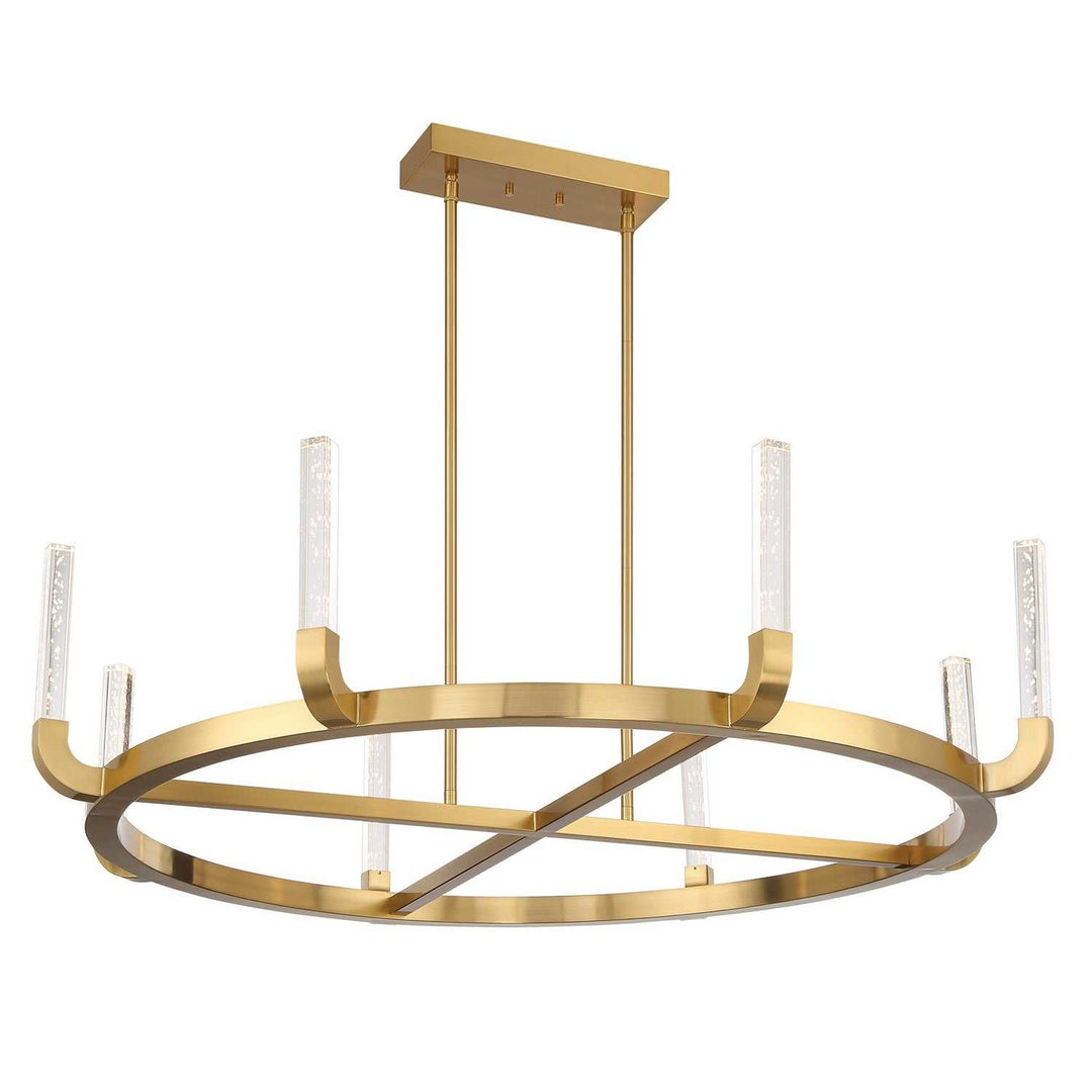 Del Mar LED Chandelier in Warm Brass Savoy House