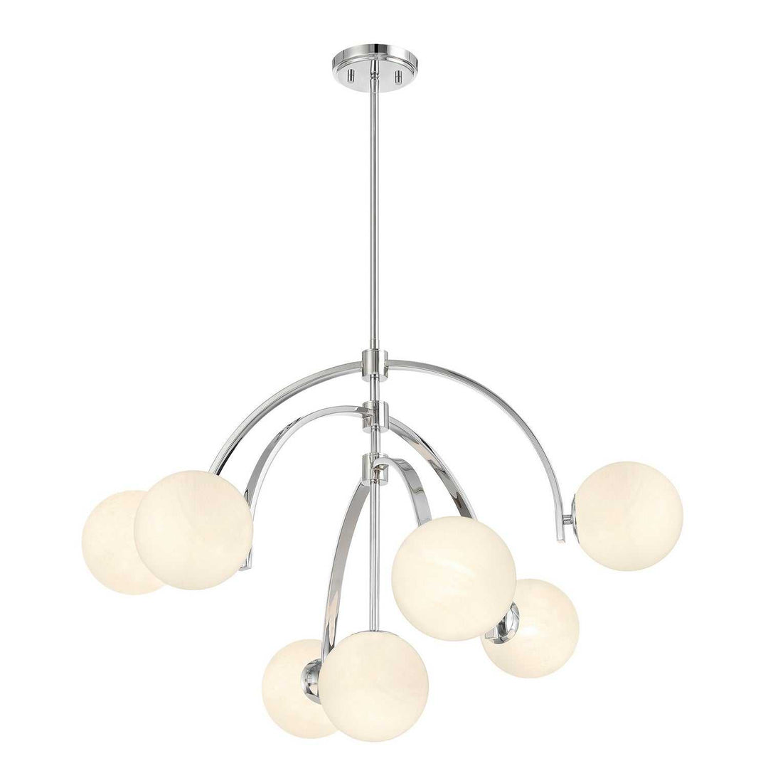 Marias Seven Light Chandelier in Polished Chrome Savoy House