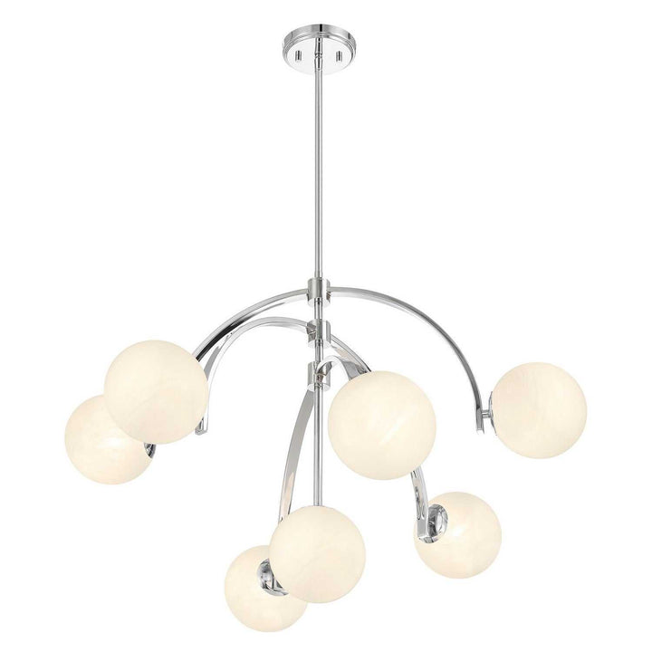 Marias Seven Light Chandelier in Polished Chrome Savoy House