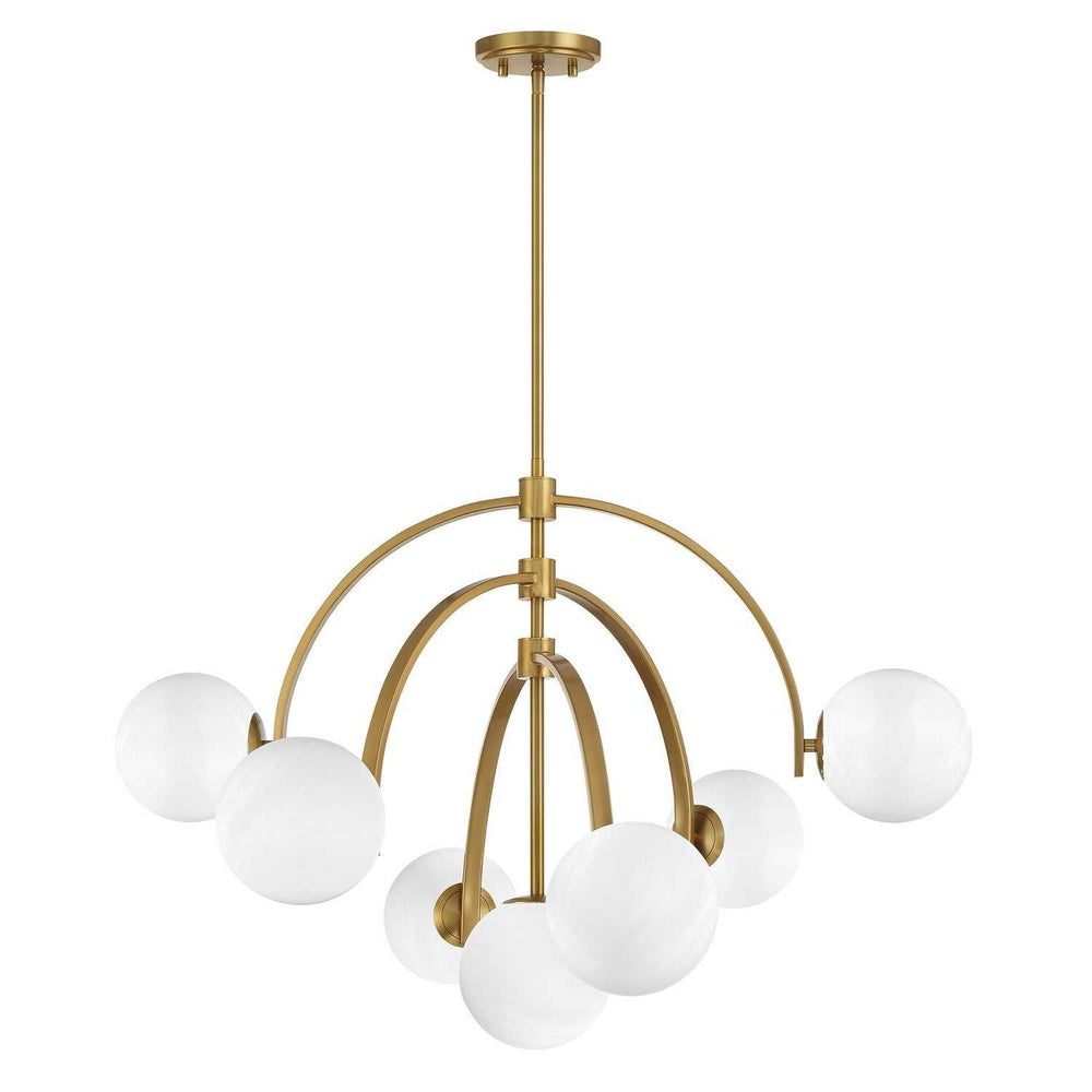 Marias Seven Light Chandelier in Warm Brass Savoy House
