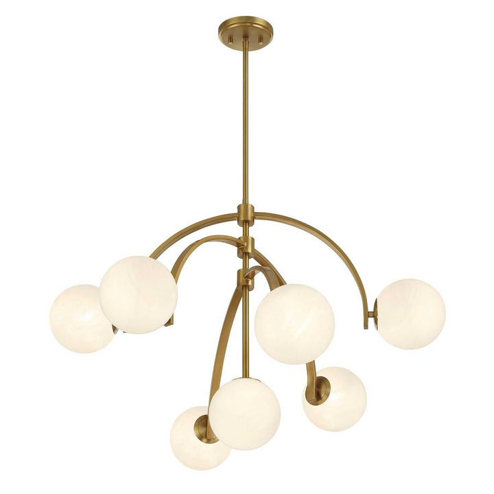 Marias Seven Light Chandelier in Warm Brass Savoy House