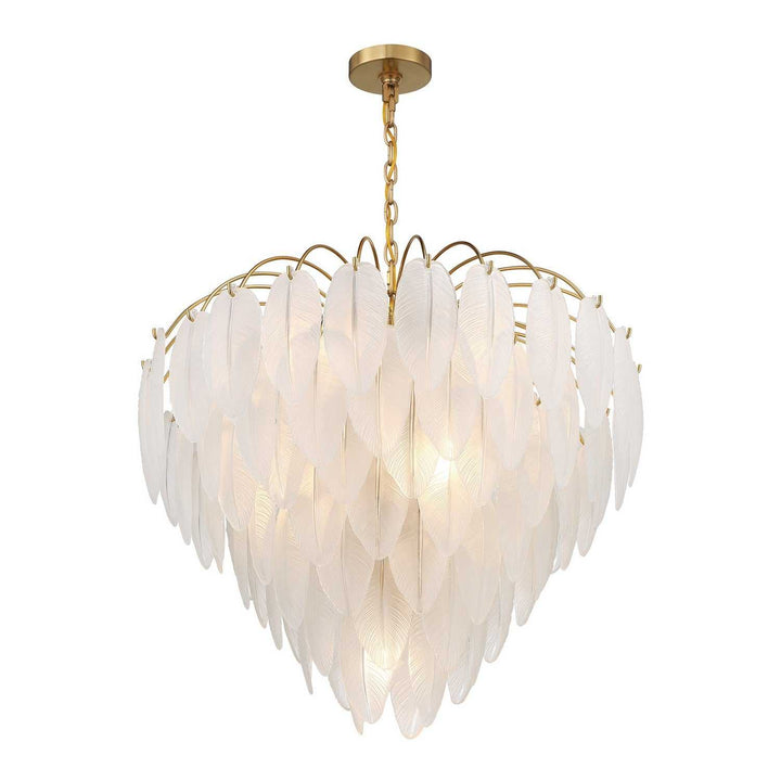 Boa Nine Light Chandelier in Warm Brass Savoy House