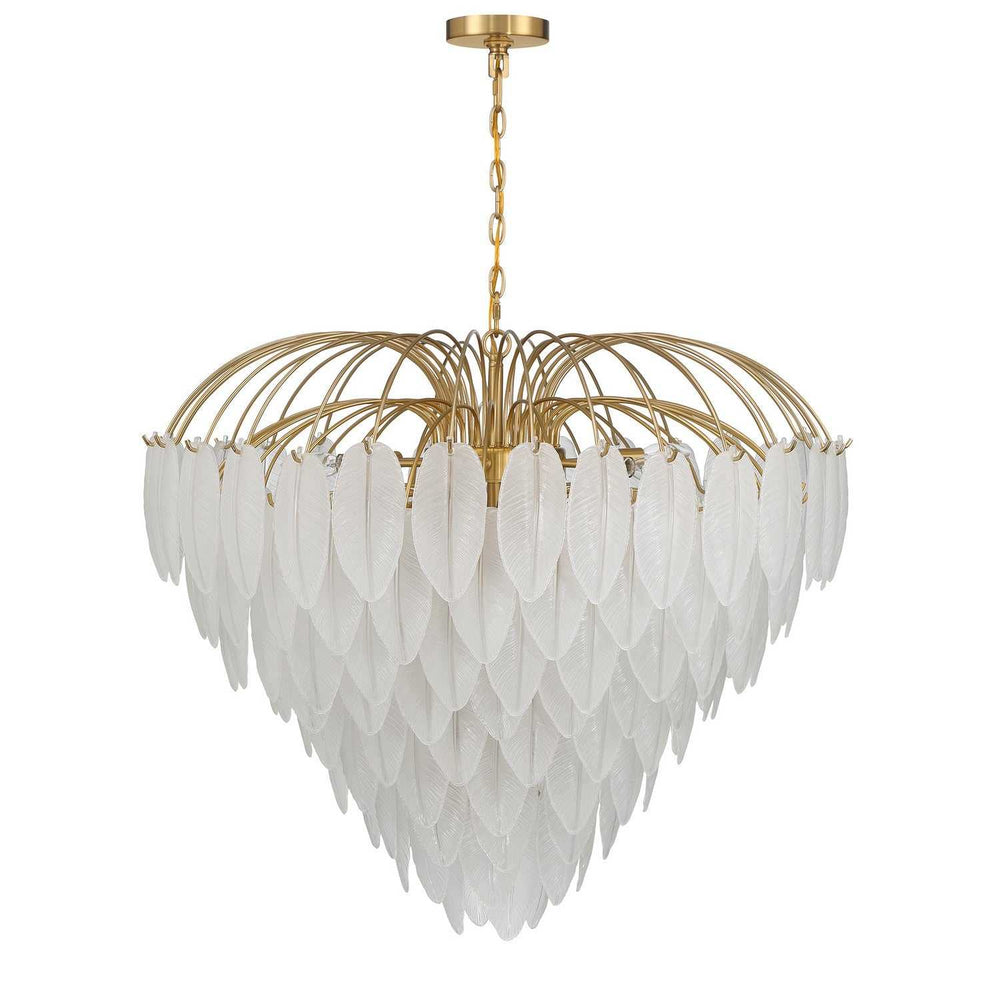 Boa 15 Light Chandelier in Warm Brass Savoy House
