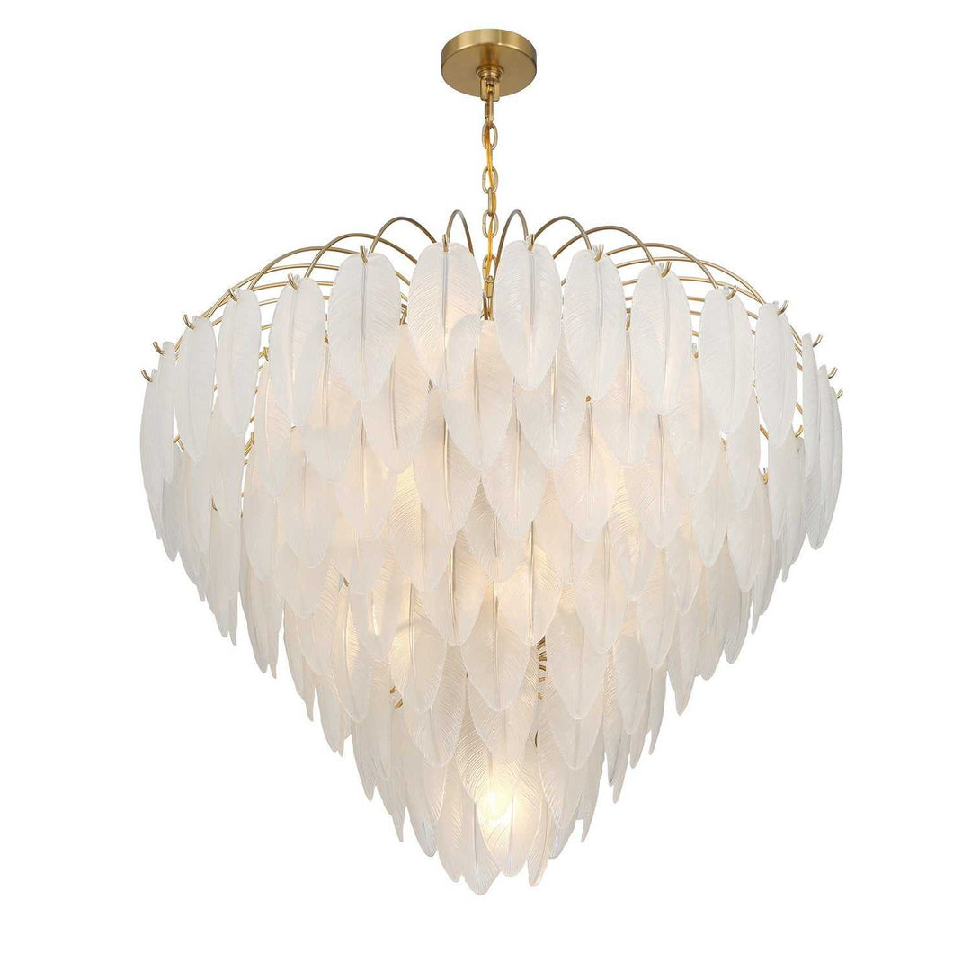 Boa 15 Light Chandelier in Warm Brass Savoy House