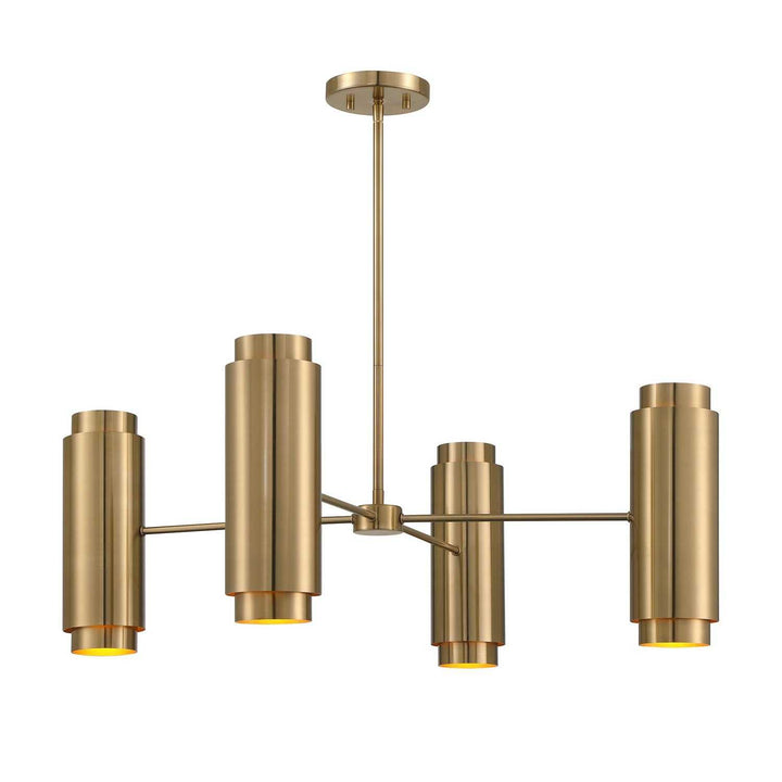 Lio Eight Light Chandelier in Noble Brass Savoy House