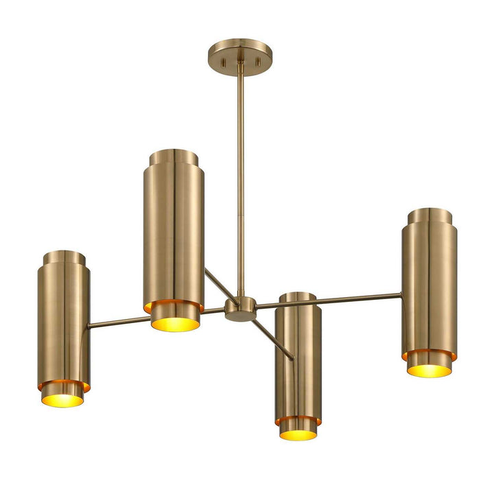 Lio Eight Light Chandelier in Noble Brass Savoy House