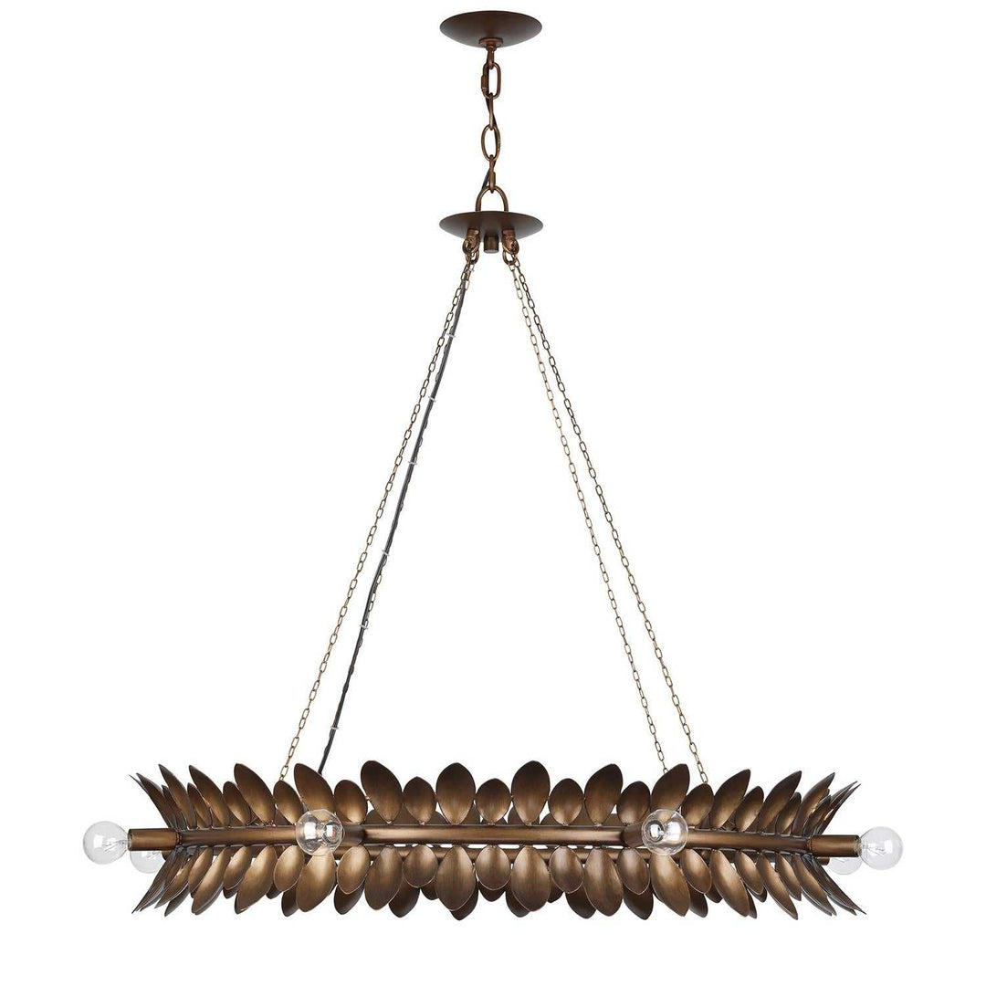 Heiress Eight Light Chandelier in Patinated Bronze Savoy House