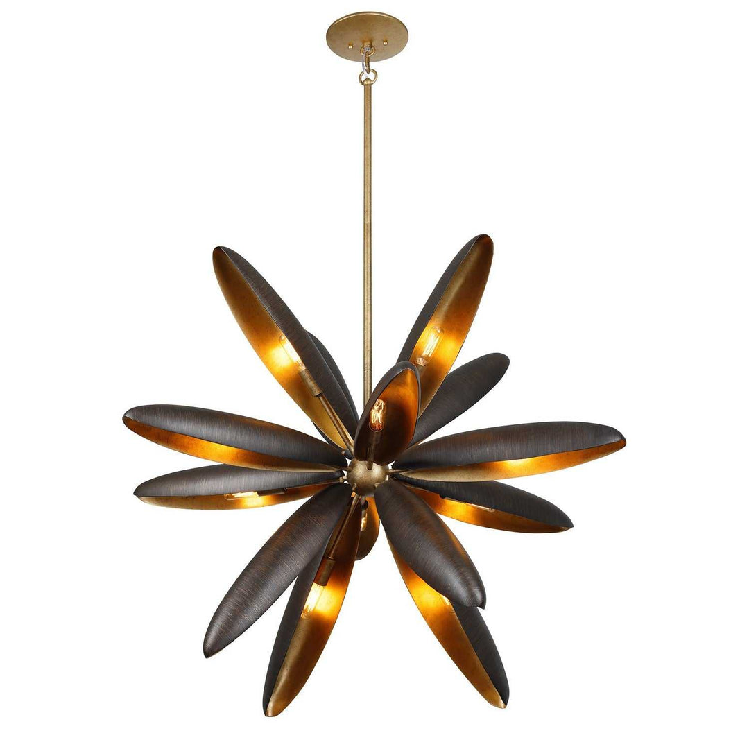 Estrella Del Mar 14 Light Chandelier in Centura with Burnished Gold Savoy House