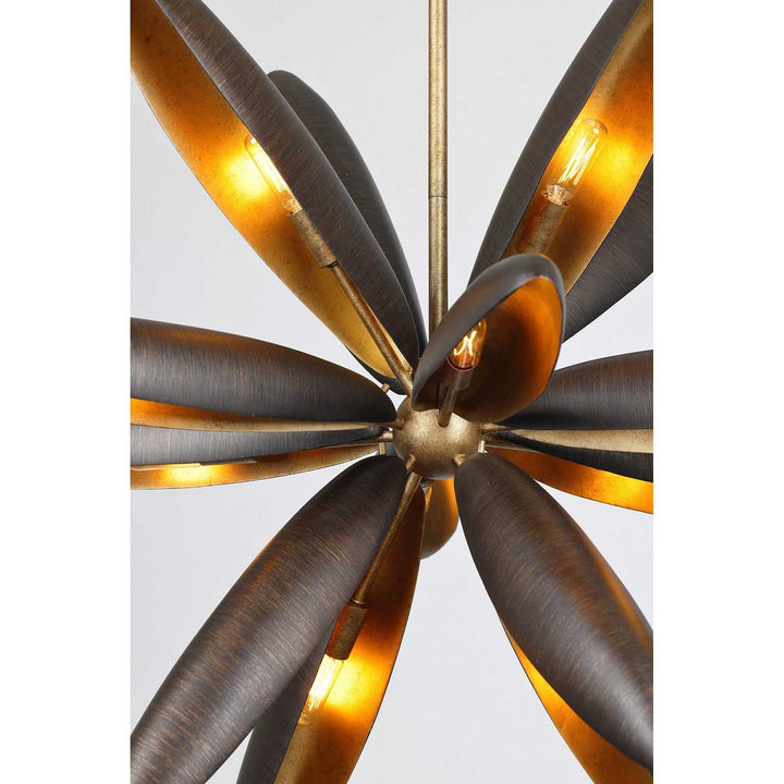 Estrella Del Mar 14 Light Chandelier in Centura with Burnished Gold Savoy House