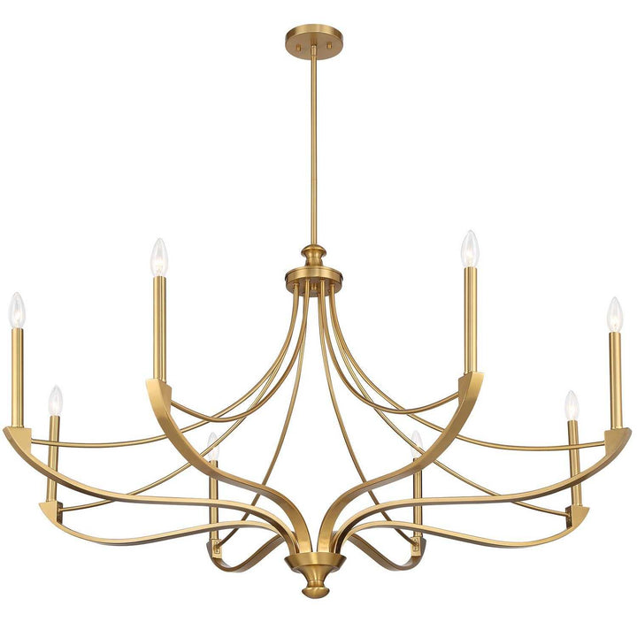 Preserve Eight Light Chandelier in Warm Brass Savoy House