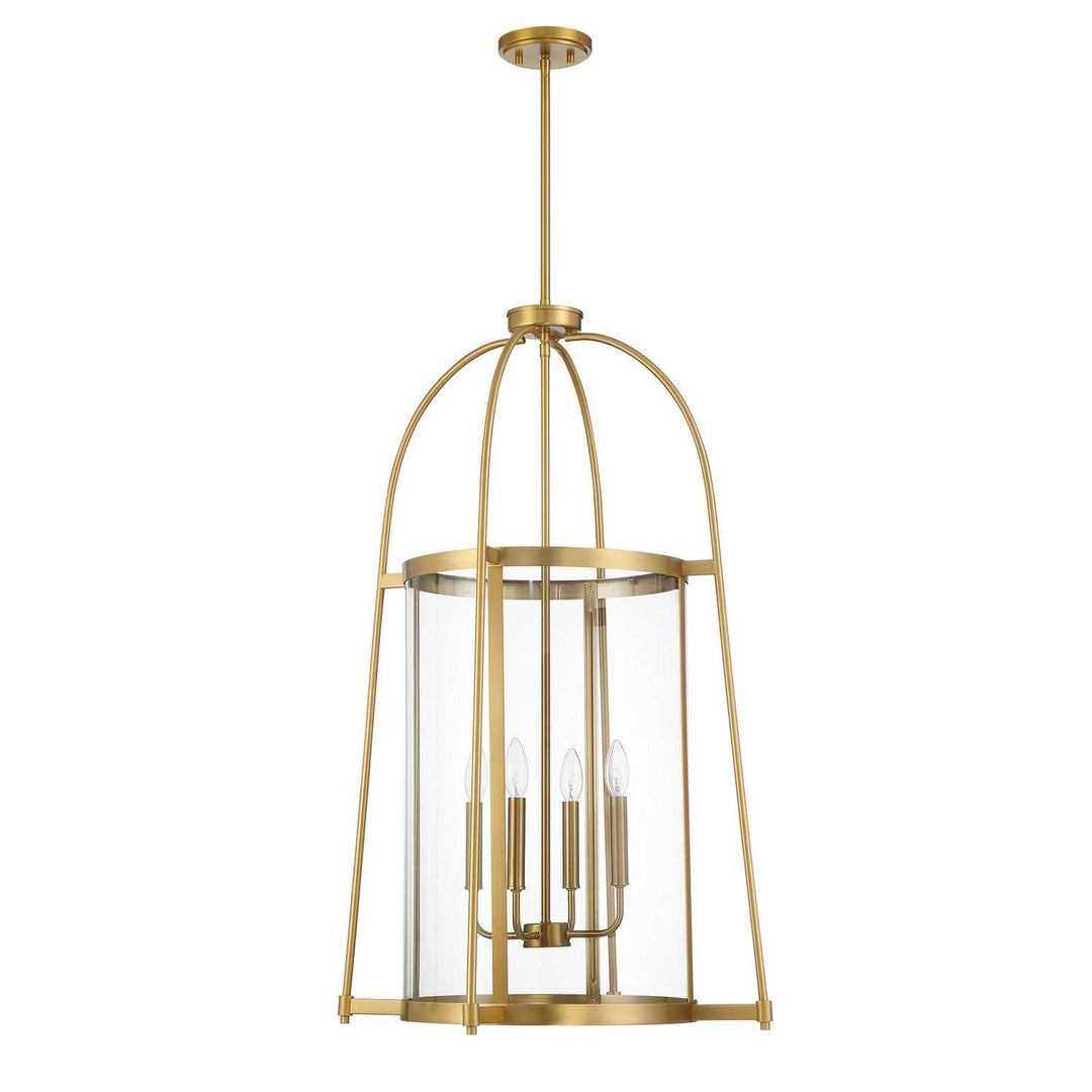 Savoy House - 3-2406-4-322 - Four Light Pendant - Rosedale - Warm Brass