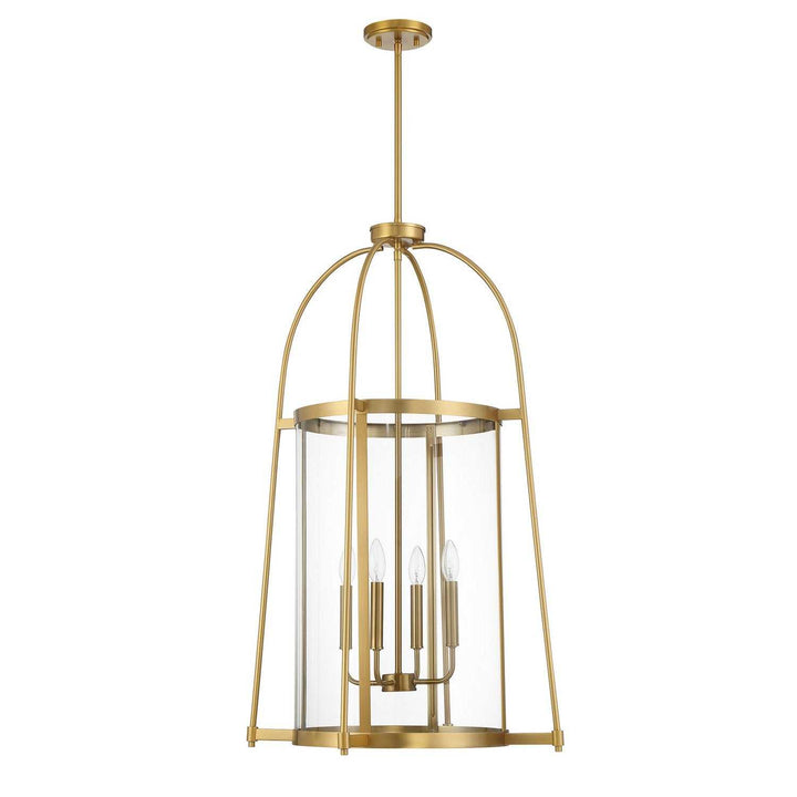 Savoy House - 3-2406-4-322 - Four Light Pendant - Rosedale - Warm Brass