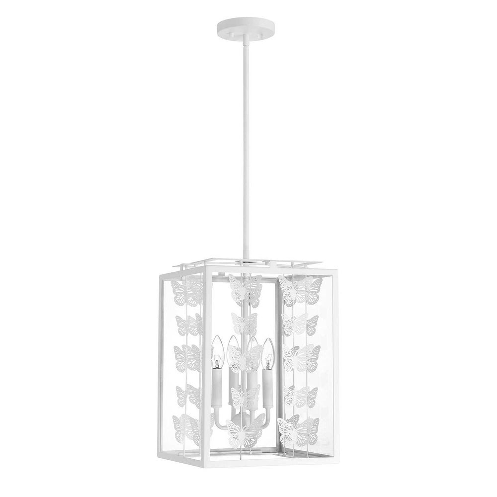 Savoy House - 3-4197-4-83 - Four Light Pendant - Birch - Bisque White