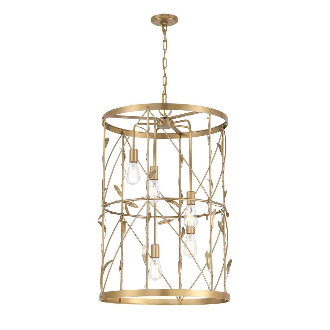 Savoy House - 3-6599-5-171 - Five Light Pendant - Lexington - Burnished Brass