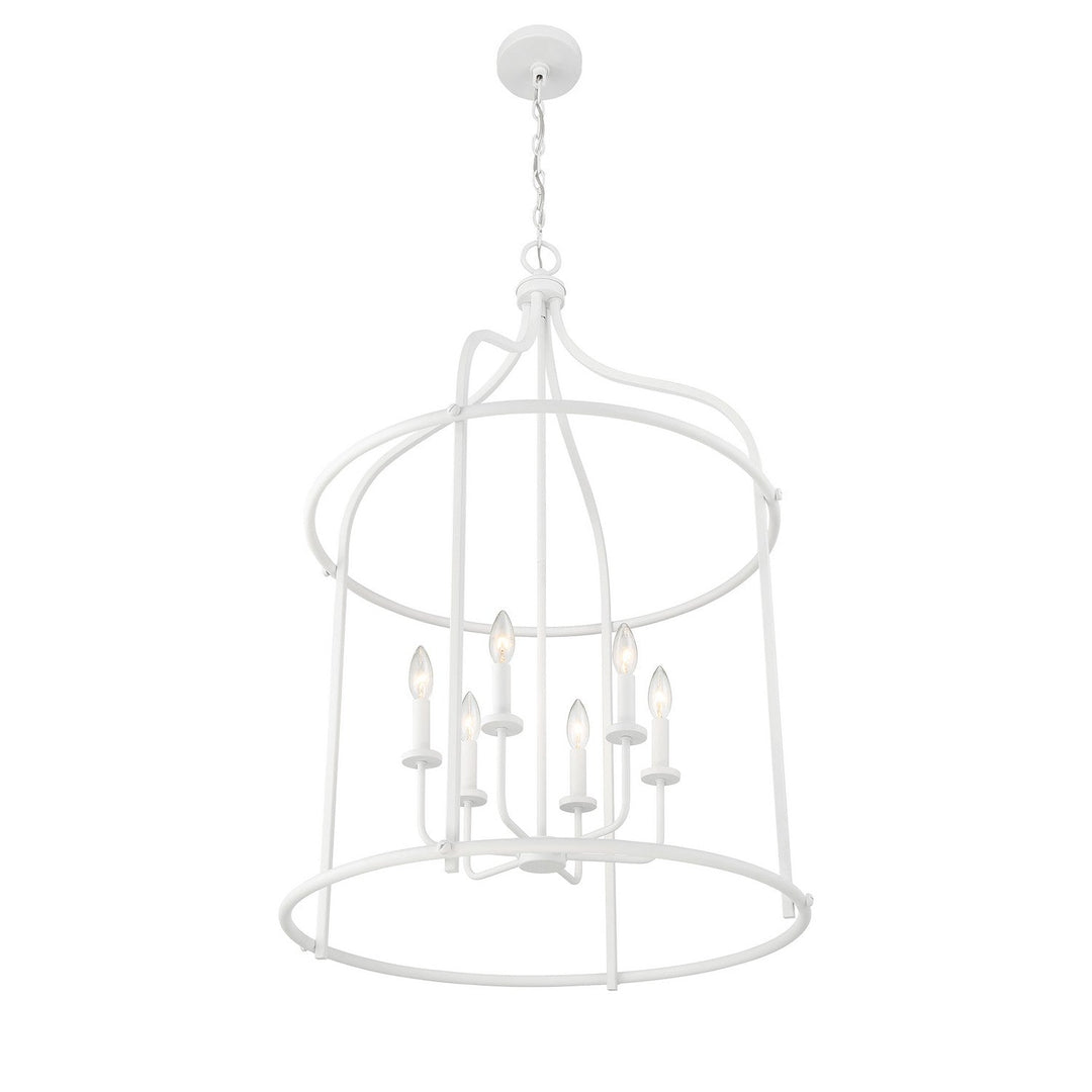 Savoy House - 3-7388-6-83 - Six Light Pendant - Brookstone - Bisque White