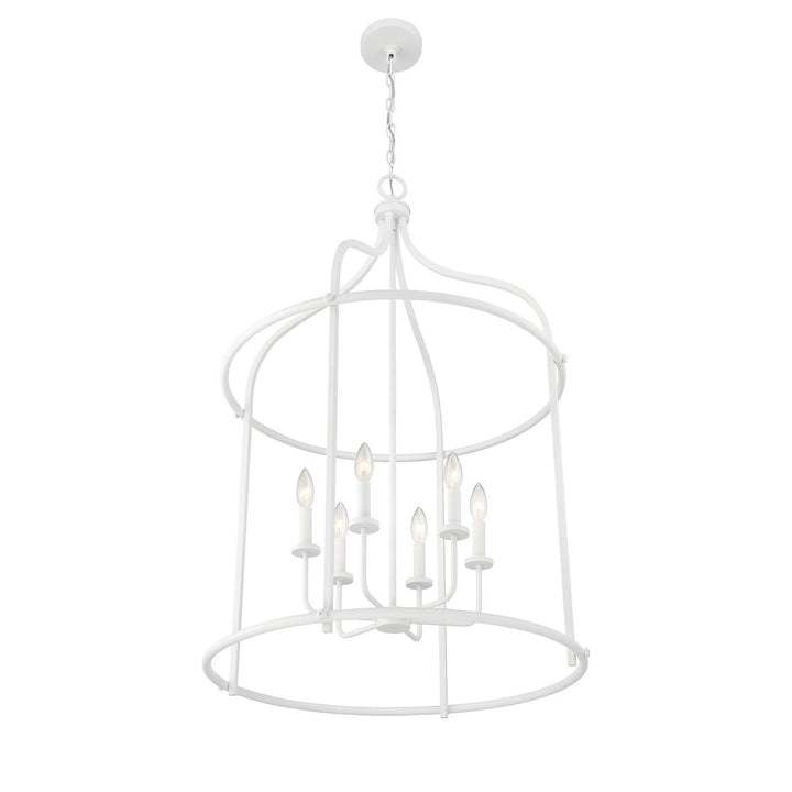 Savoy House - 3-7388-6-83 - Six Light Pendant - Brookstone - Bisque White