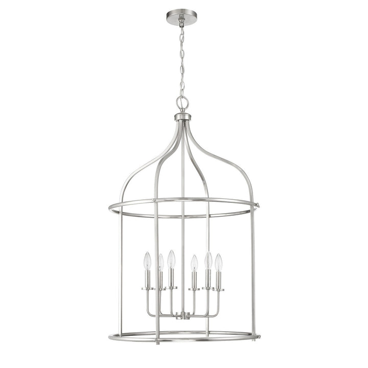 Savoy House - 3-7388-6-SN - Six Light Pendant - Brookstone - Satin Nickel