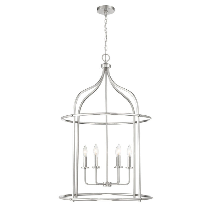 Savoy House - 3-7388-6-SN - Six Light Pendant - Brookstone - Satin Nickel