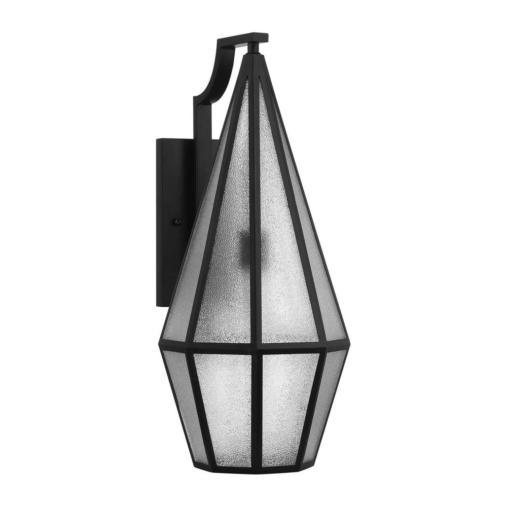 Peninsula One Light Outdoor Wall Lantern in Matte Black Savoy House