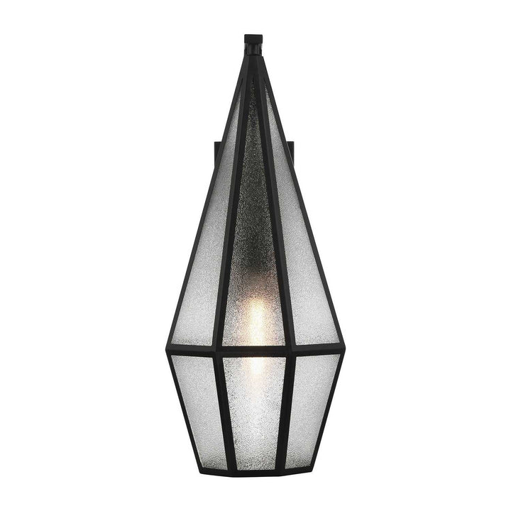 Peninsula One Light Outdoor Wall Lantern in Matte Black Savoy House