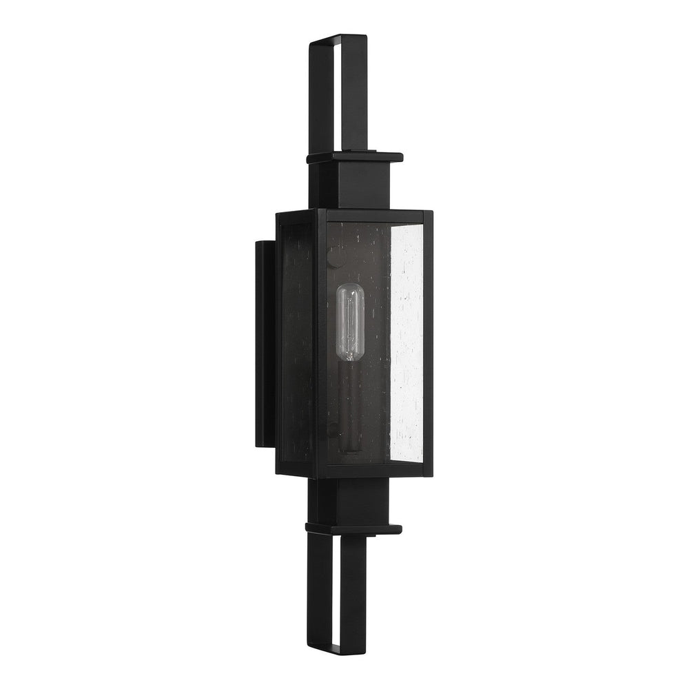 Ascott One Light Outdoor Wall Lantern in Matte Black Savoy House