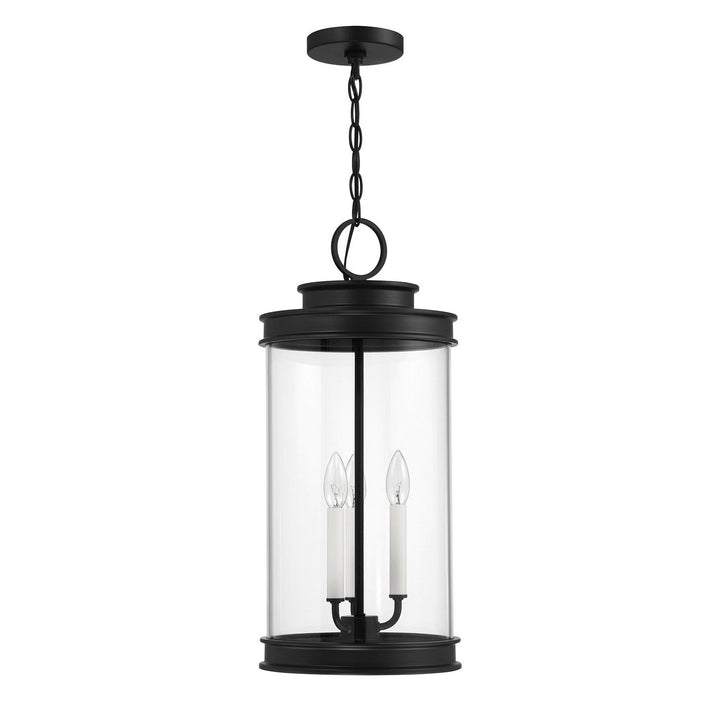 Englewood Three Light Outdoor Hanging Lantern in Matte Black Savoy House