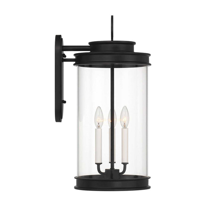 Englewood Three Light Outdoor Wall Lantern in Matte Black Savoy House