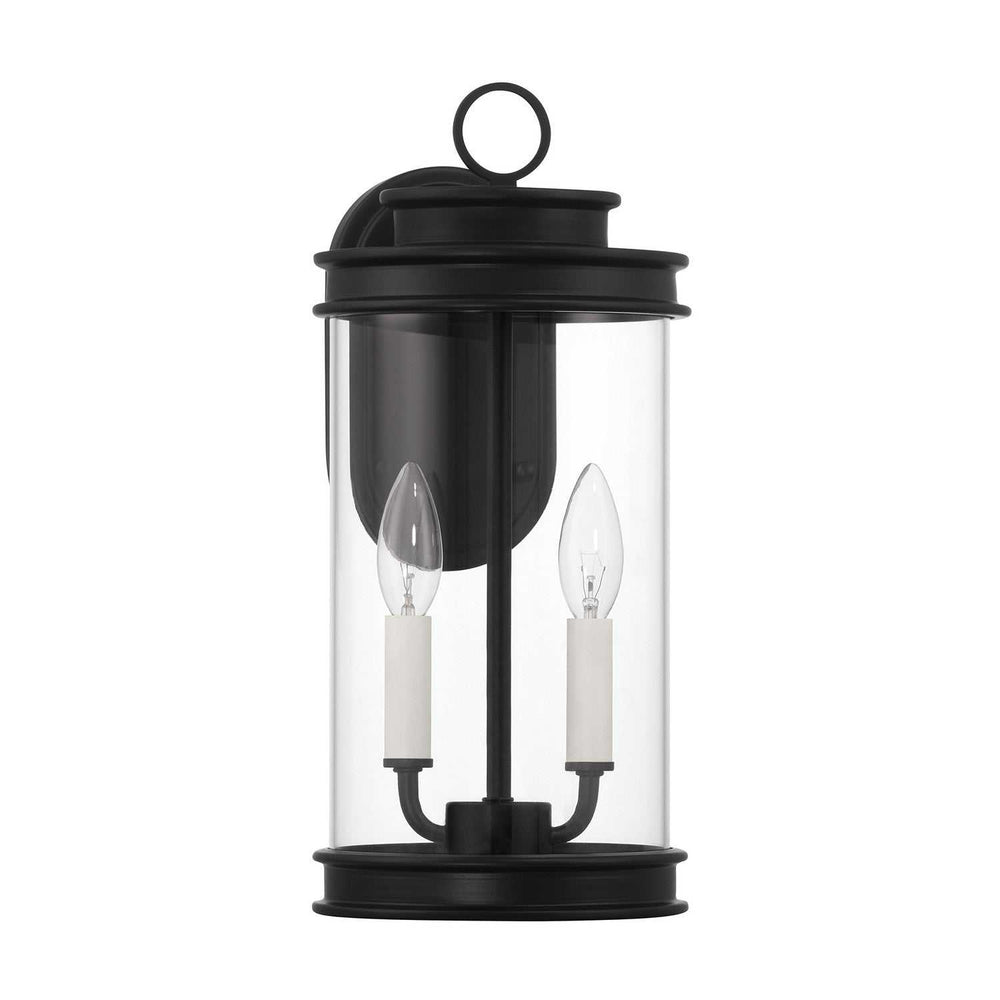 Englewood Two Light Outdoor Wall Lantern in Matte Black Savoy House