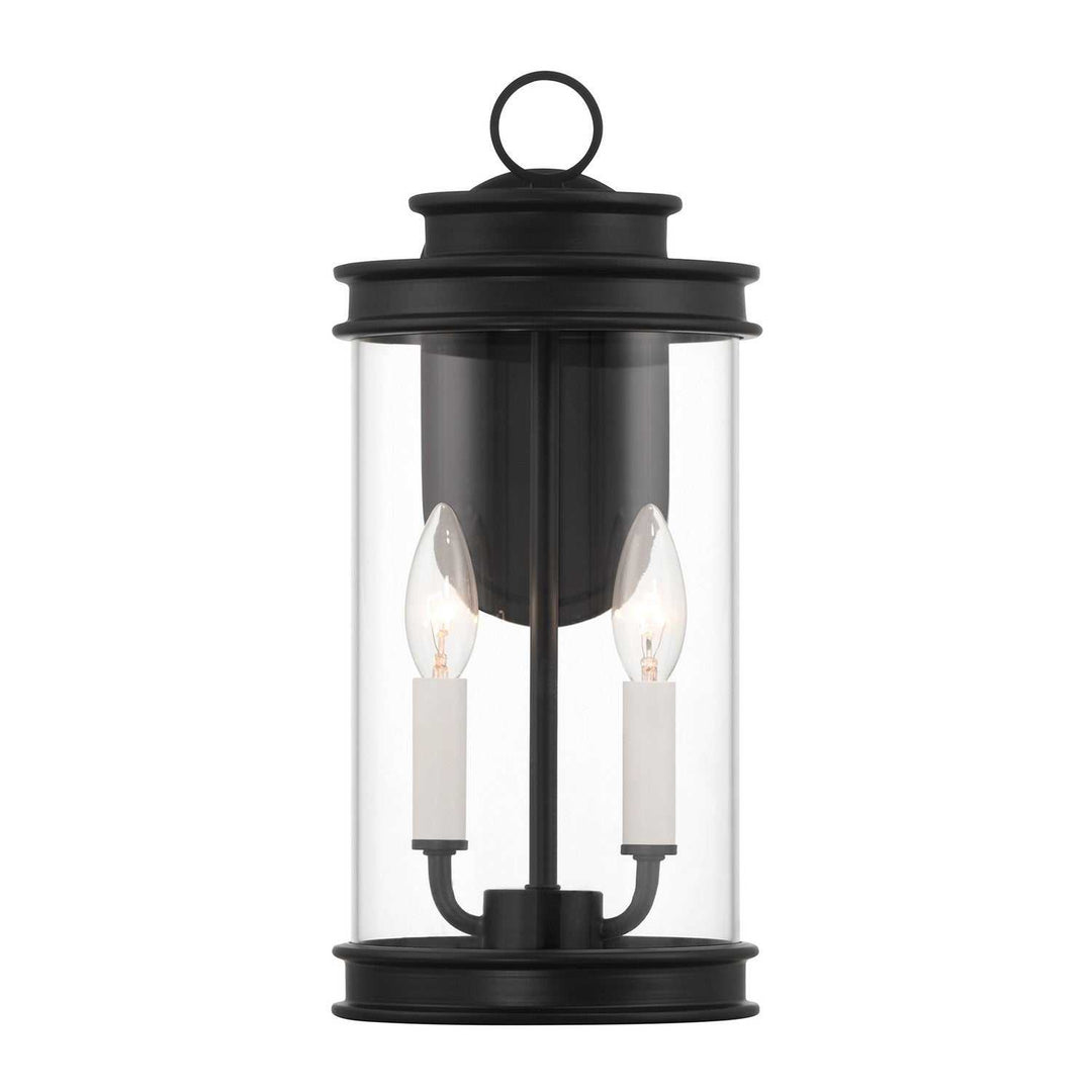 Englewood Two Light Outdoor Wall Lantern in Matte Black Savoy House